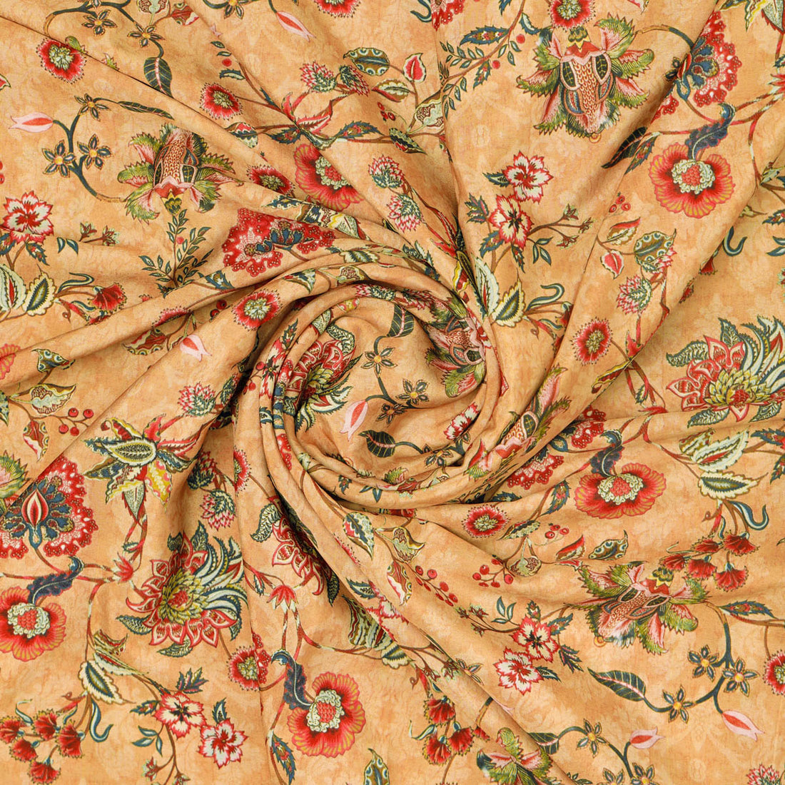Floral Printed French Crepe Fabric