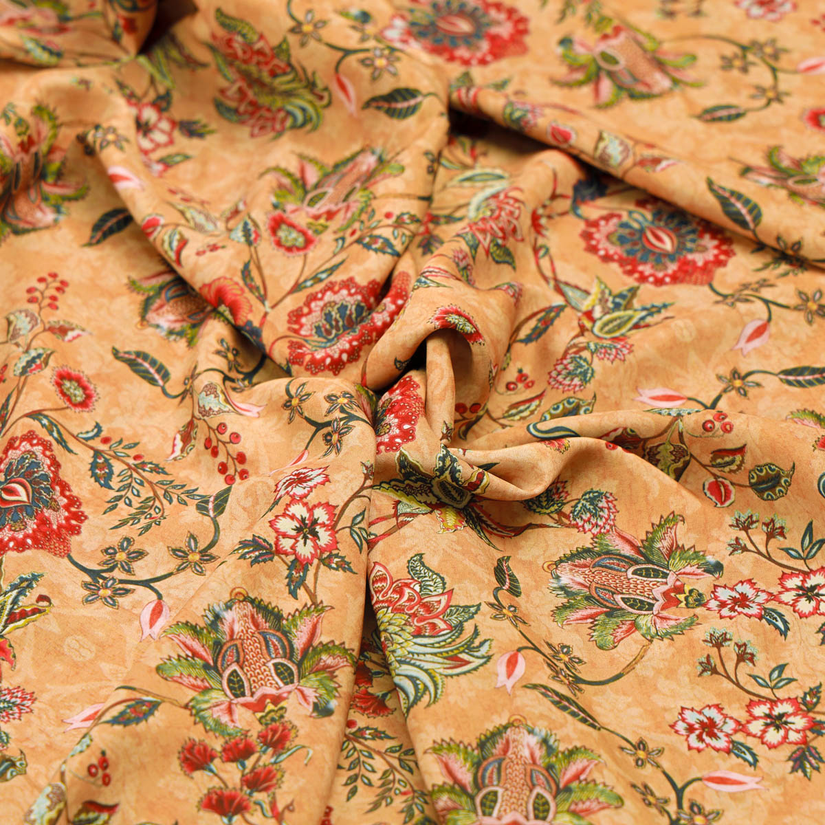 Floral Printed French Crepe Fabric