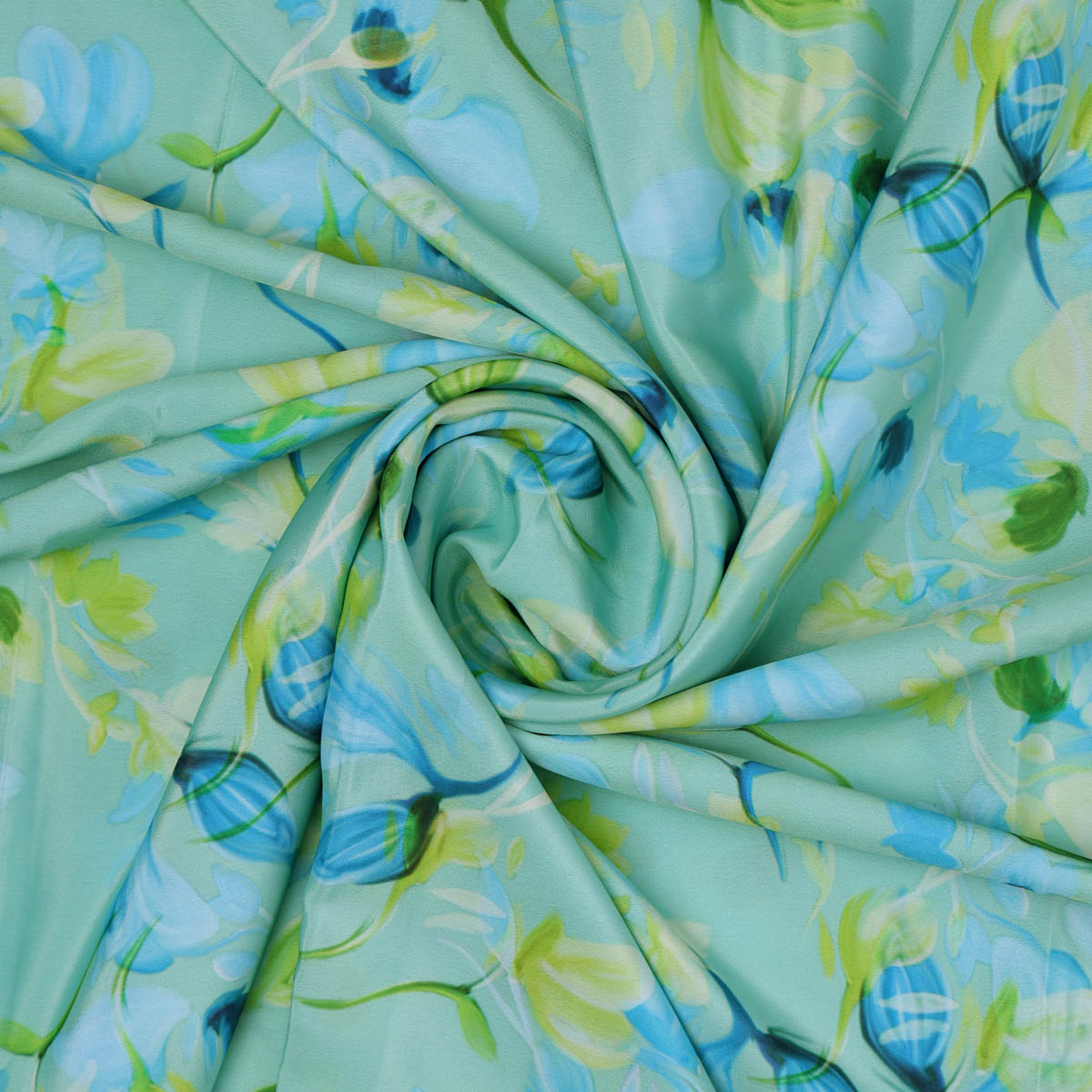 Floral Printed French Crepe Fabric