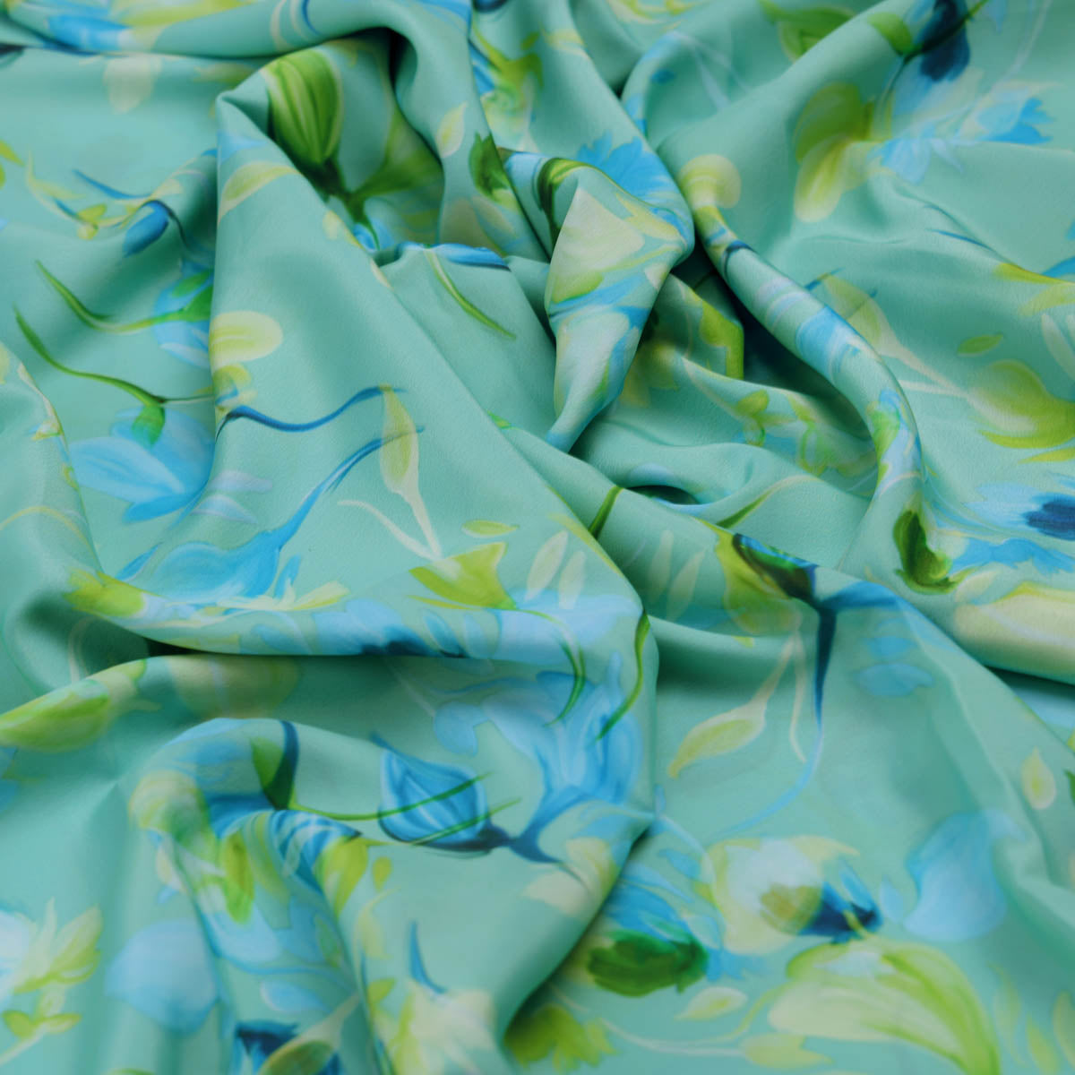 Floral Printed French Crepe Fabric