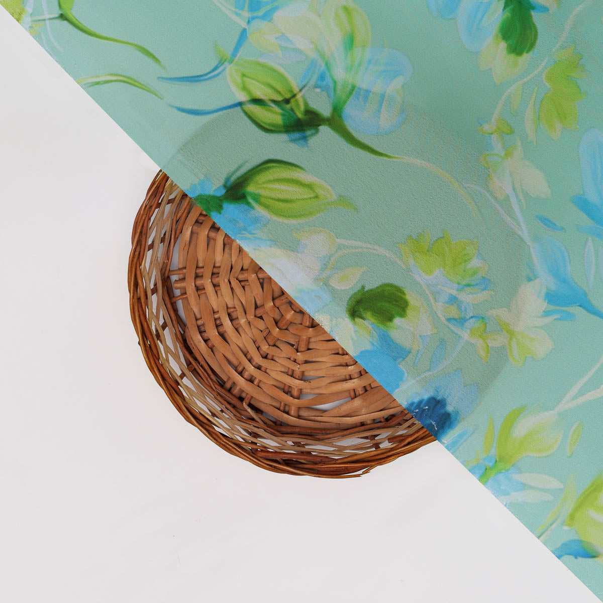 Floral Printed French Crepe Fabric