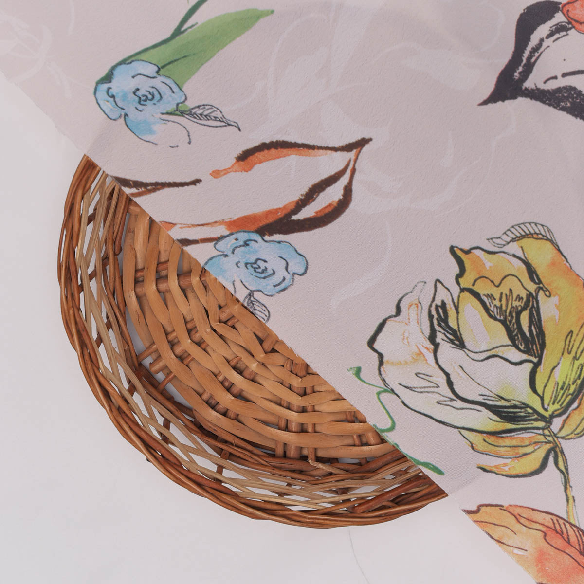 Floral Print Crepe Fabric