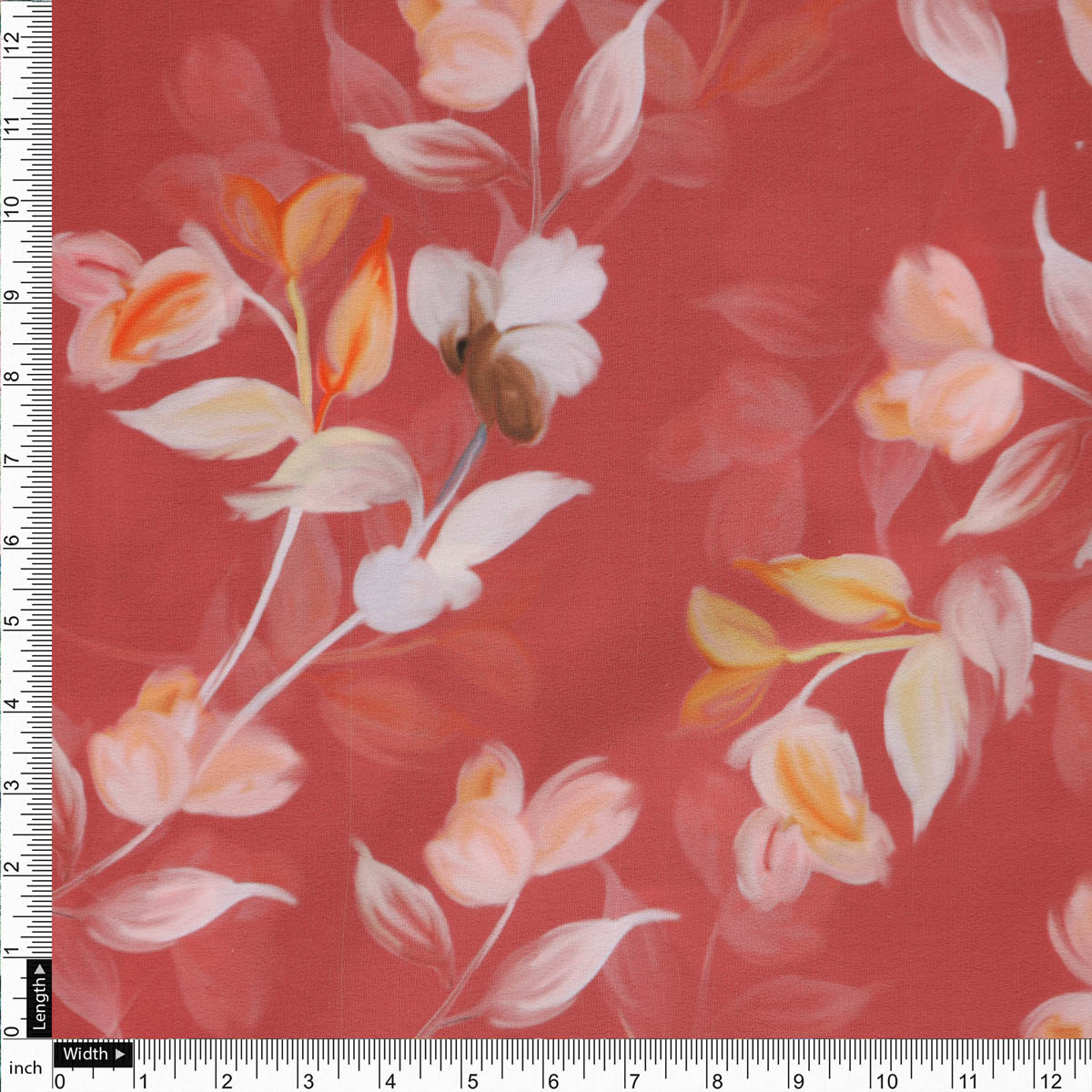 Floral Printed French Crepe