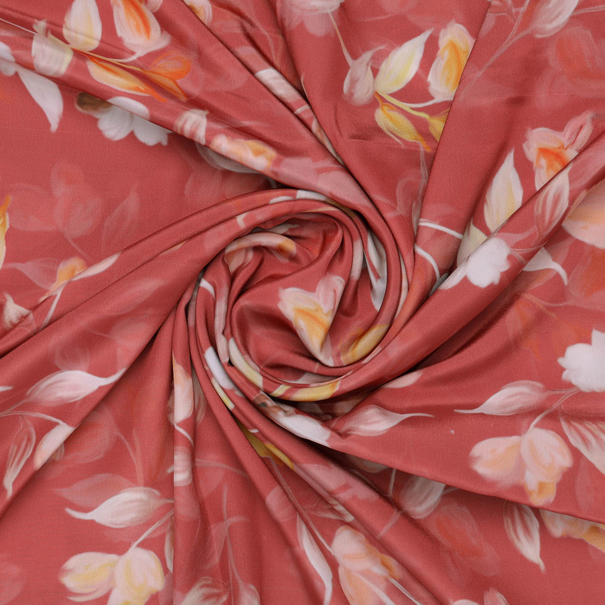 Floral Printed French Crepe