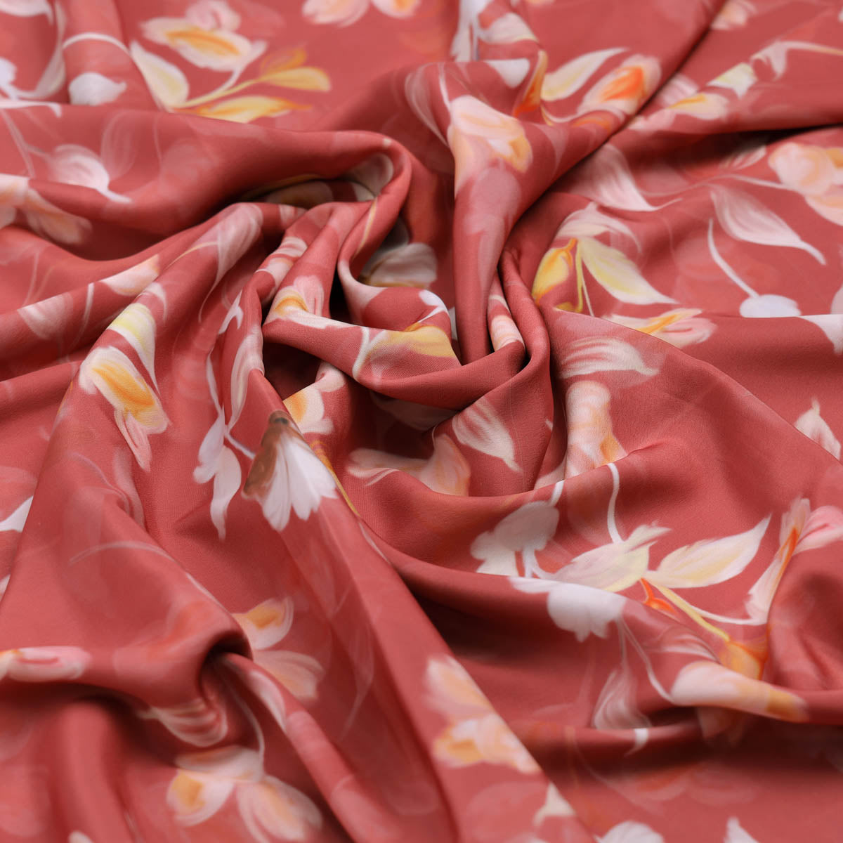 Floral Printed French Crepe