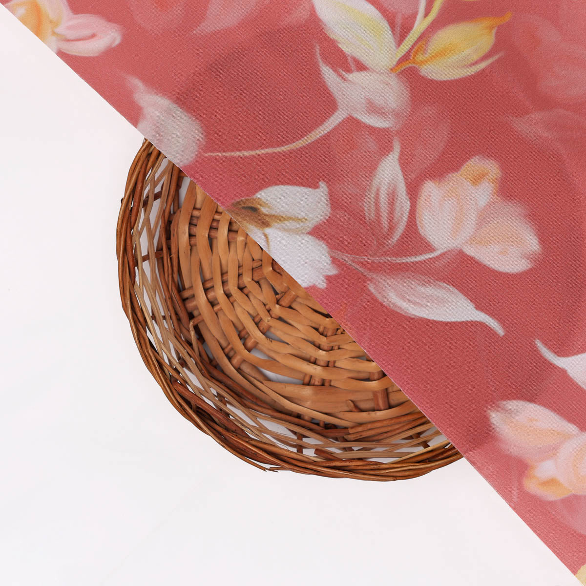 Floral Printed French Crepe