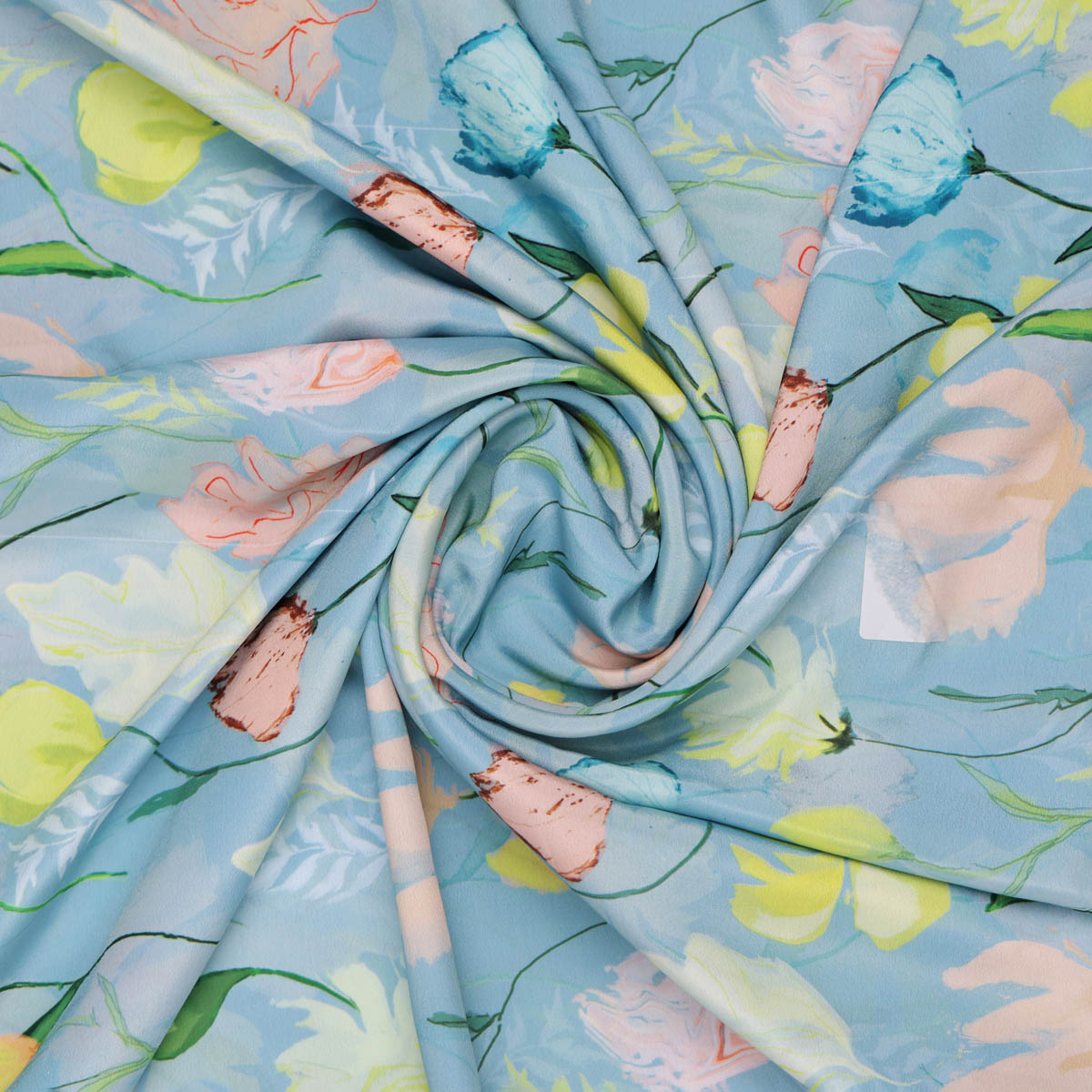 Floral Printed French Crepe Fabric