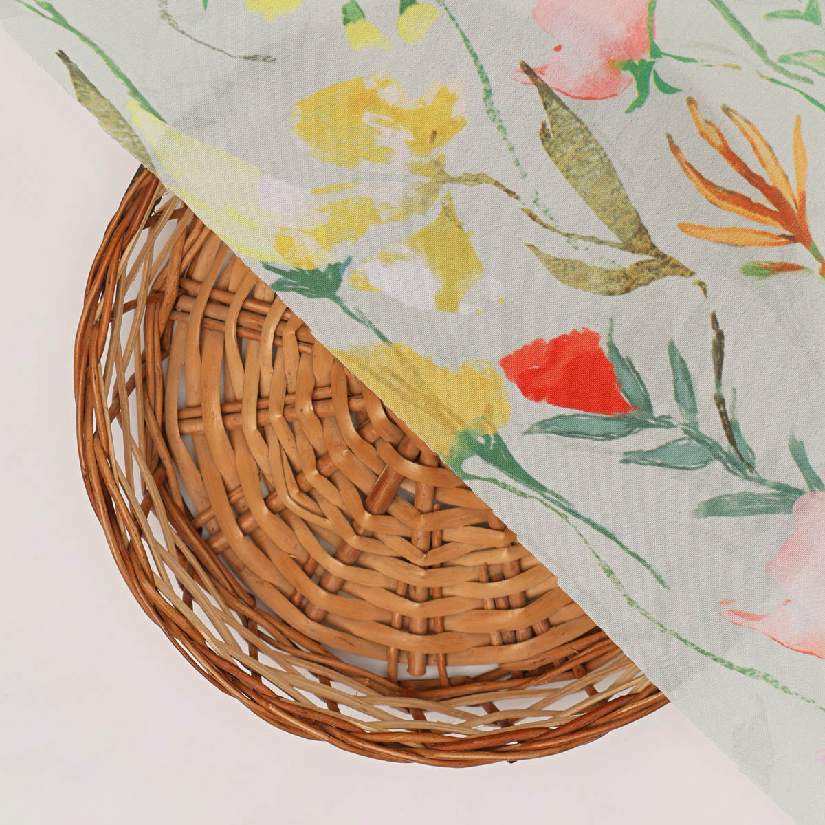 Floral Printed French Crepe Fabric