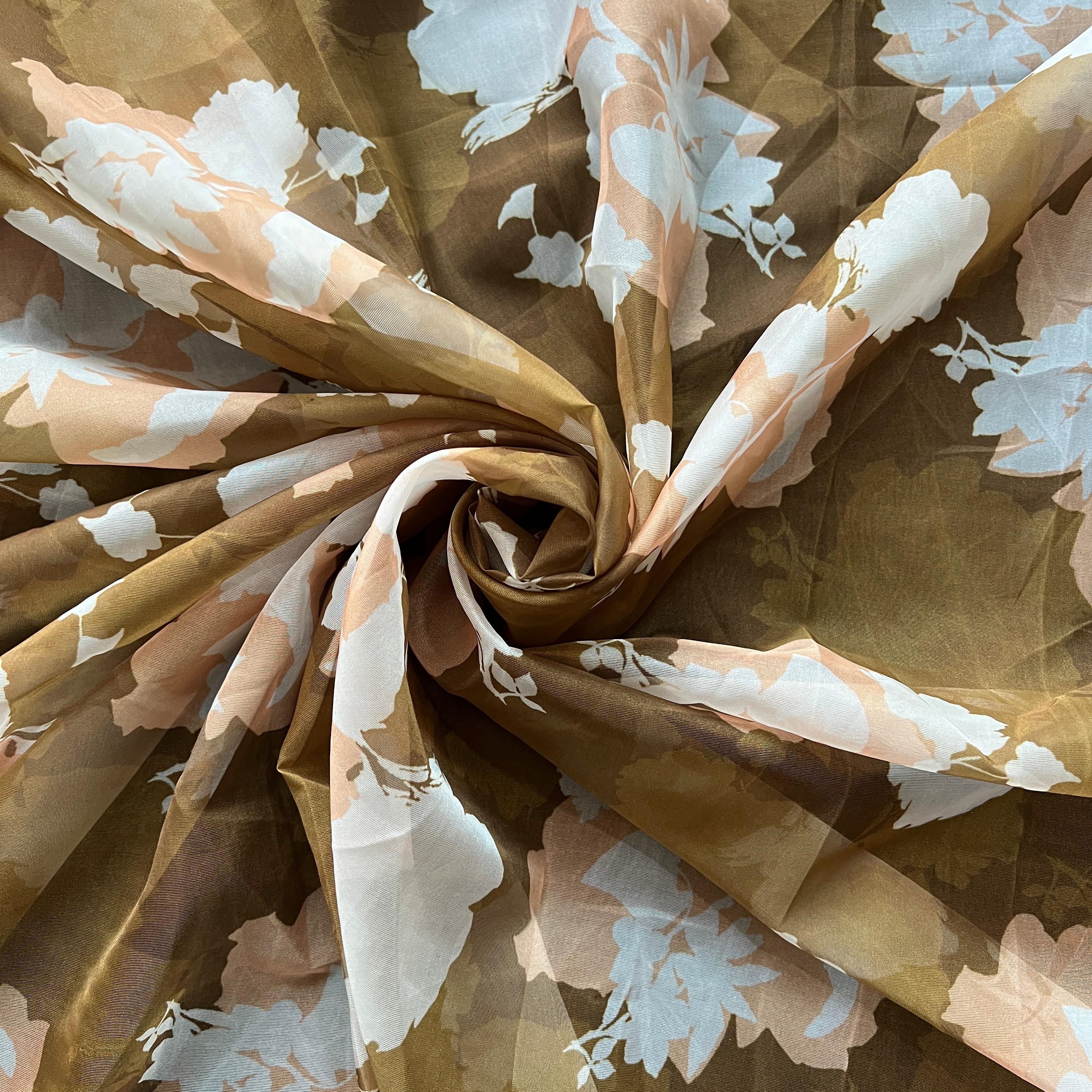 floral print on tabby