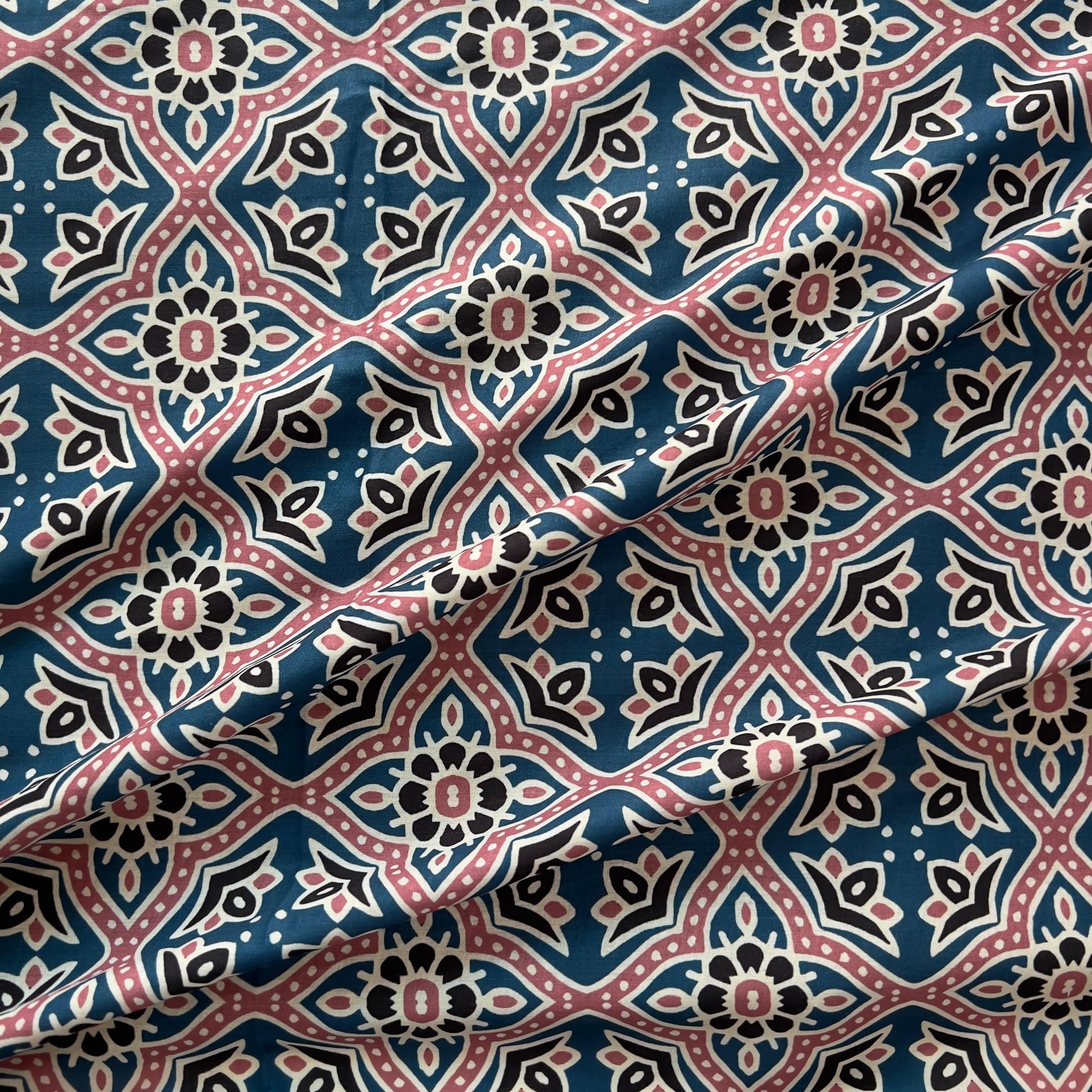 ajrakh print on cambric