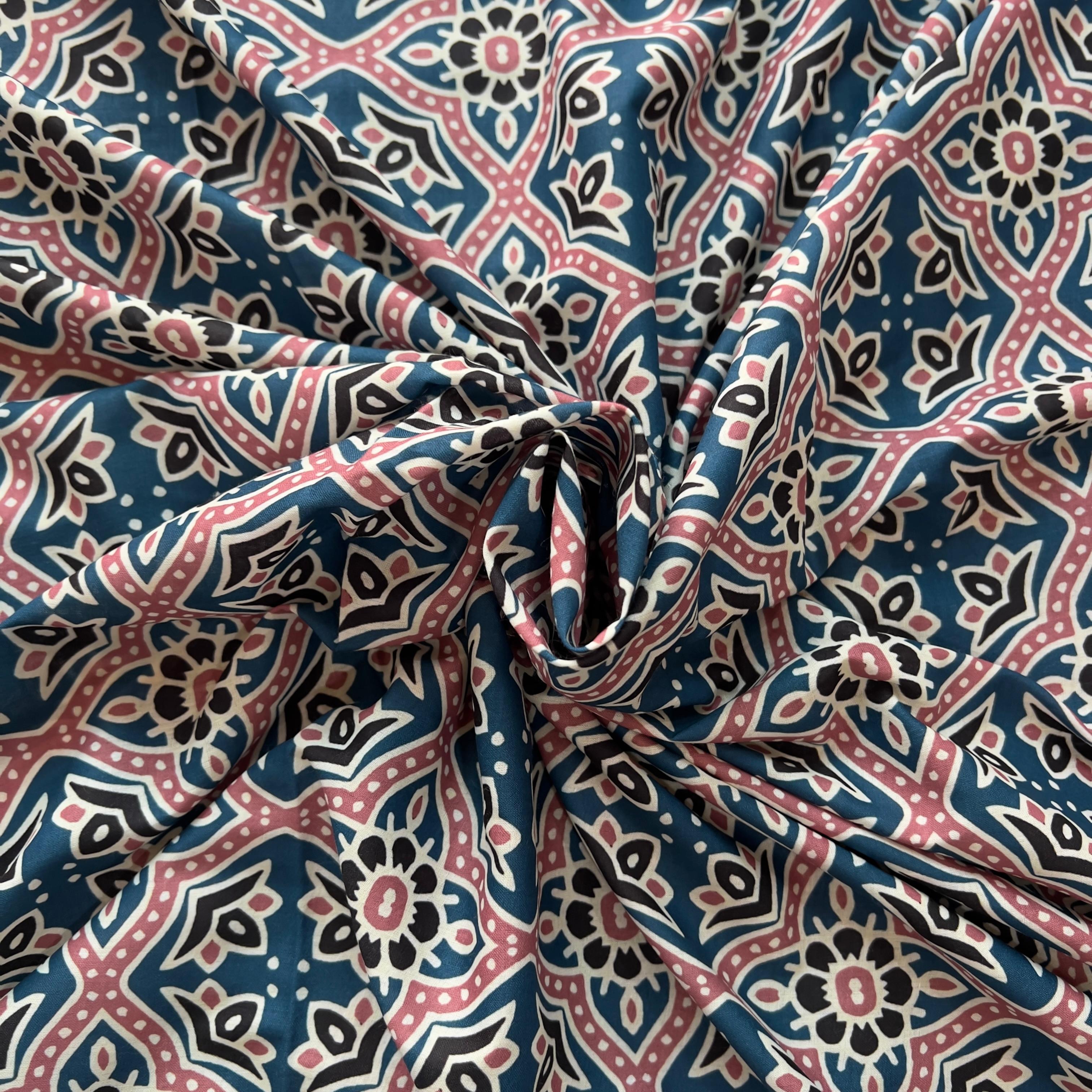 ajrakh print on cambric