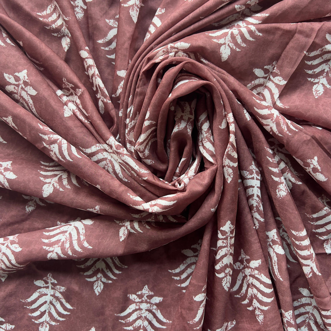 hand block print on muslin