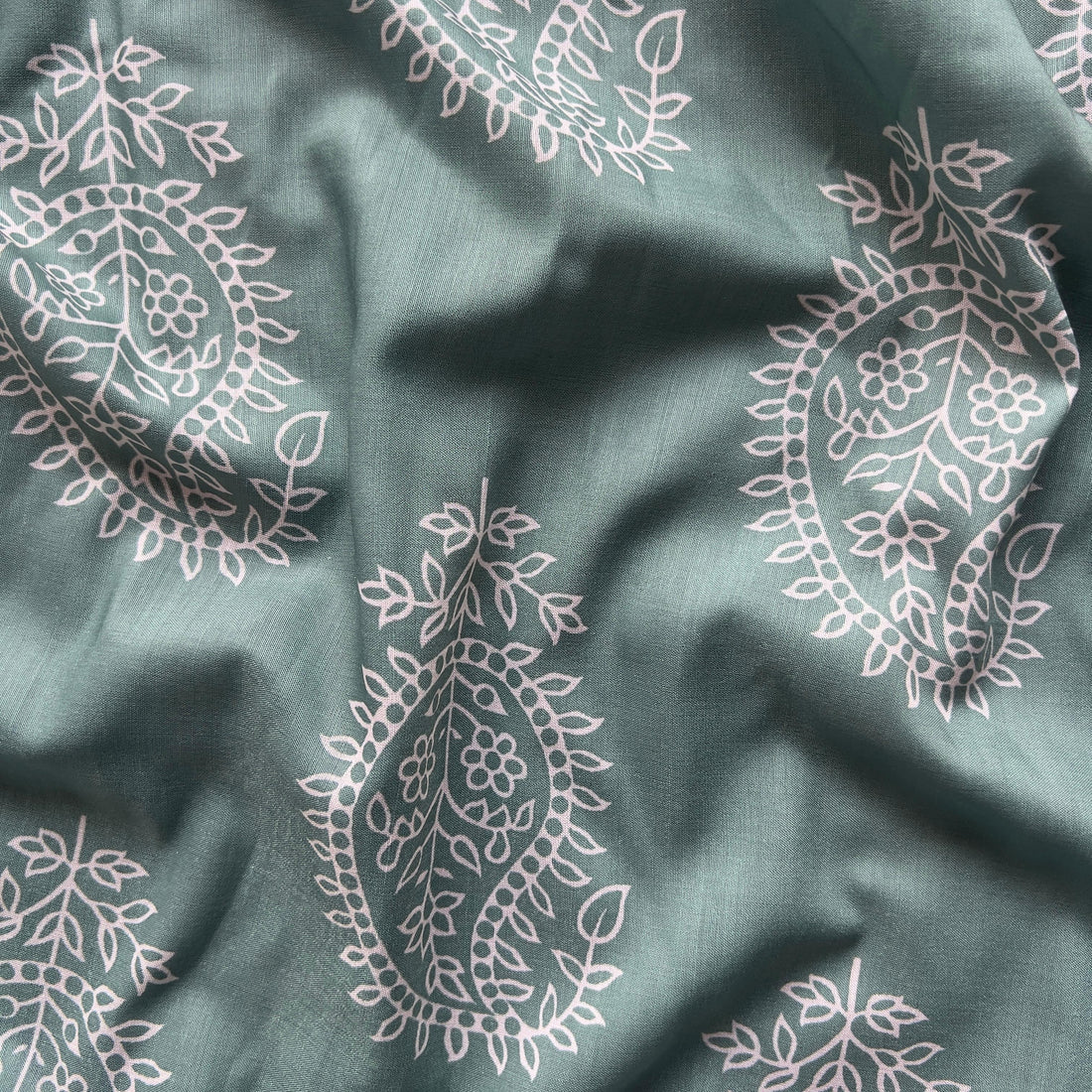 mahendi colour hand block print on muslin