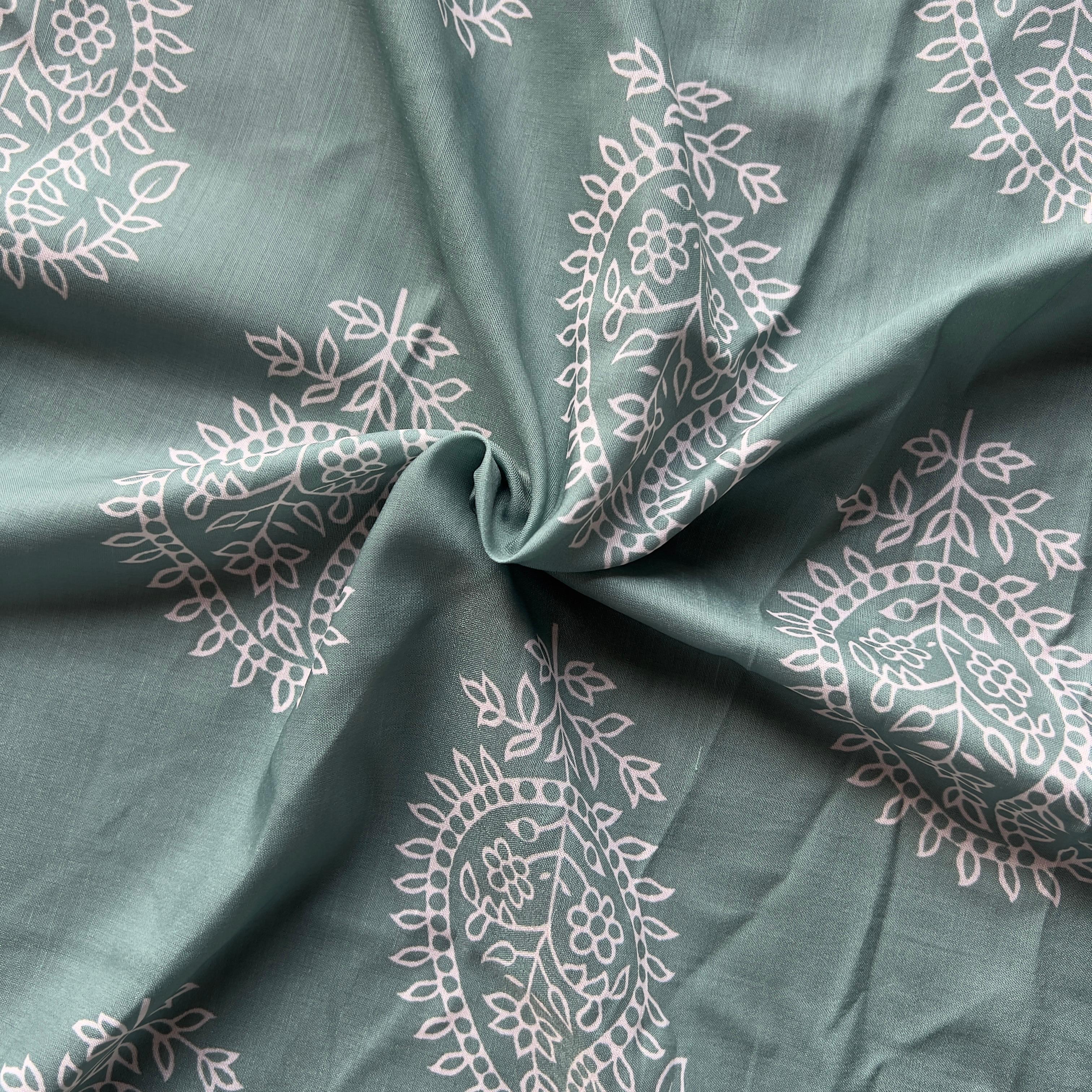 mahendi colour hand block print on muslin