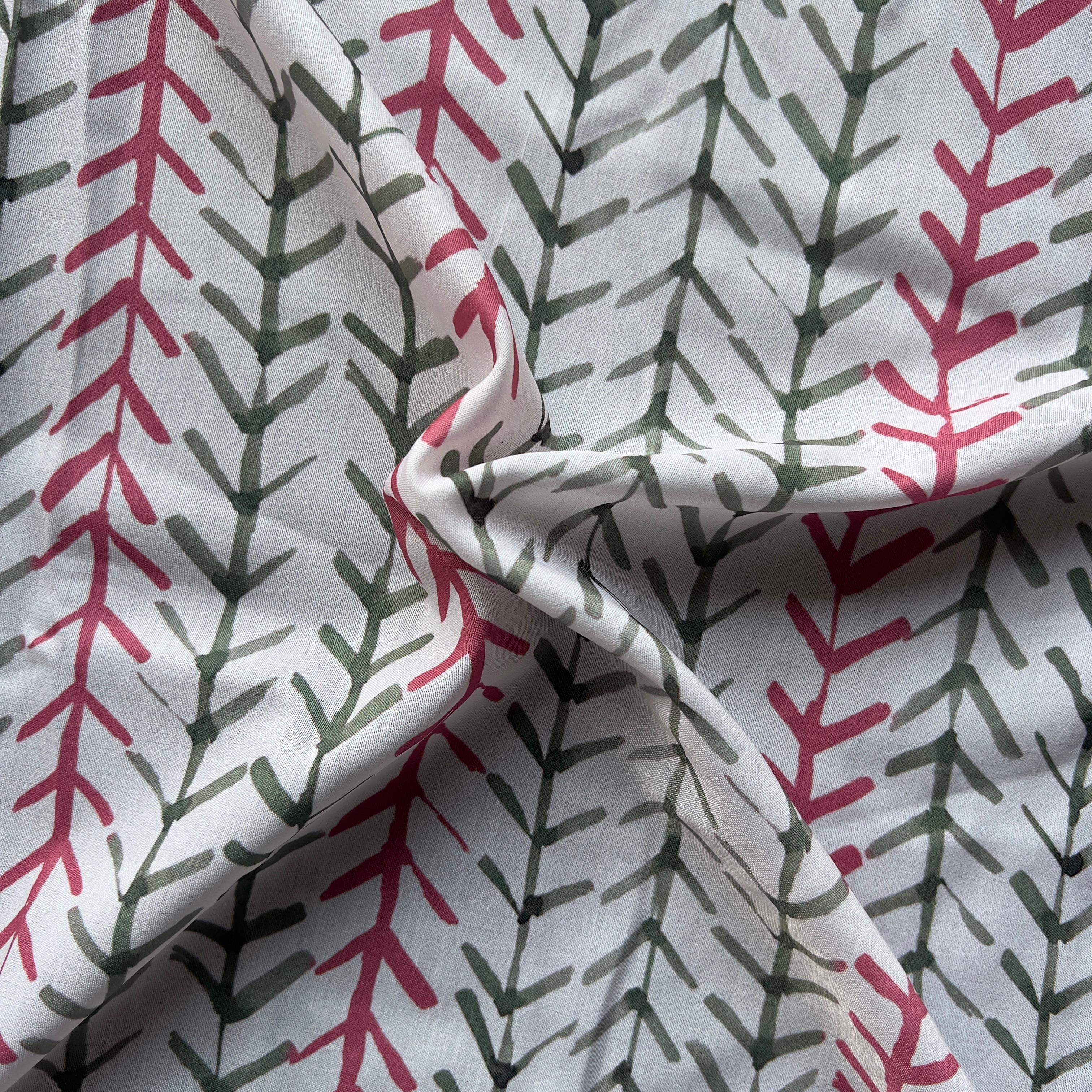 hand print abstract on muslin