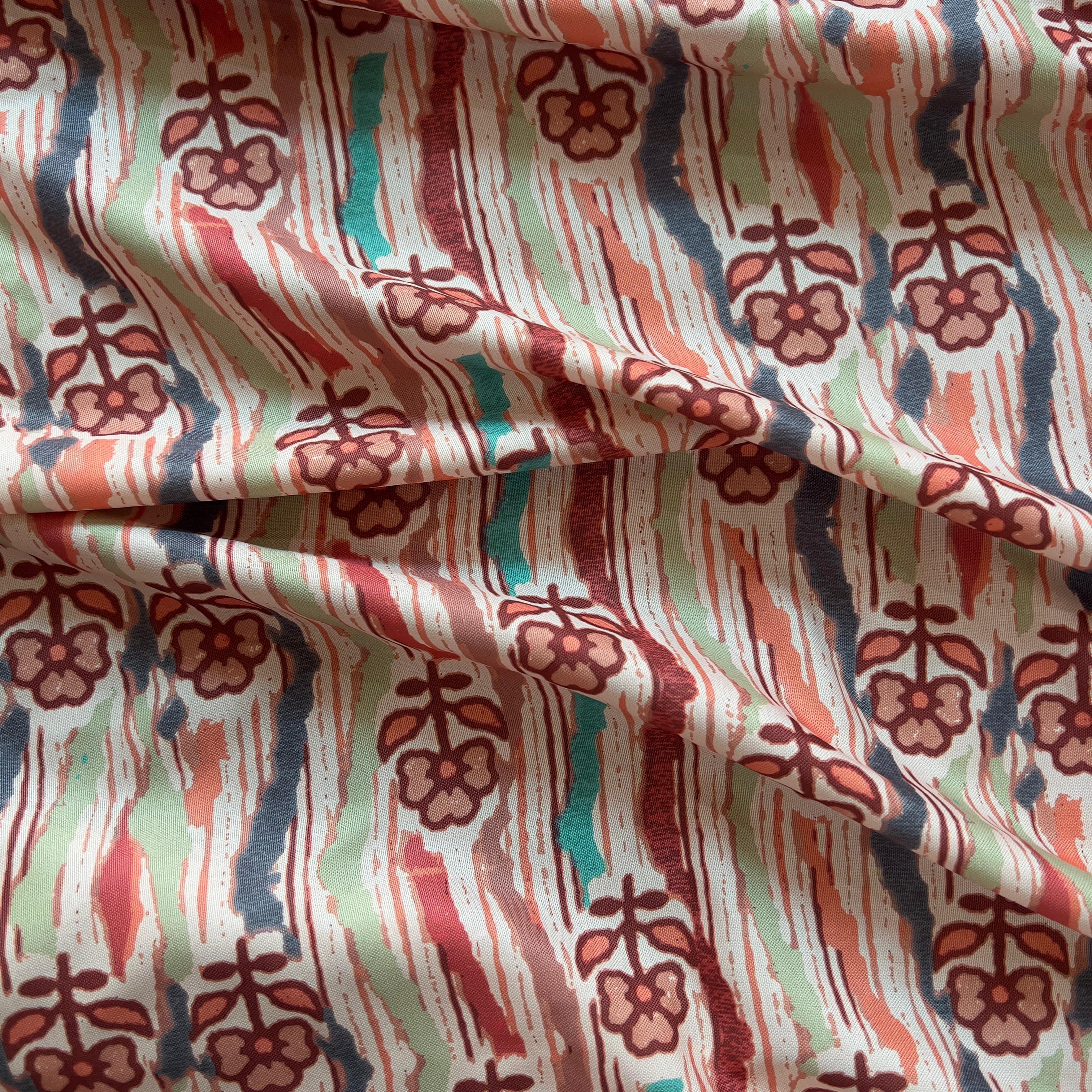 ajrakh digital print on rayon