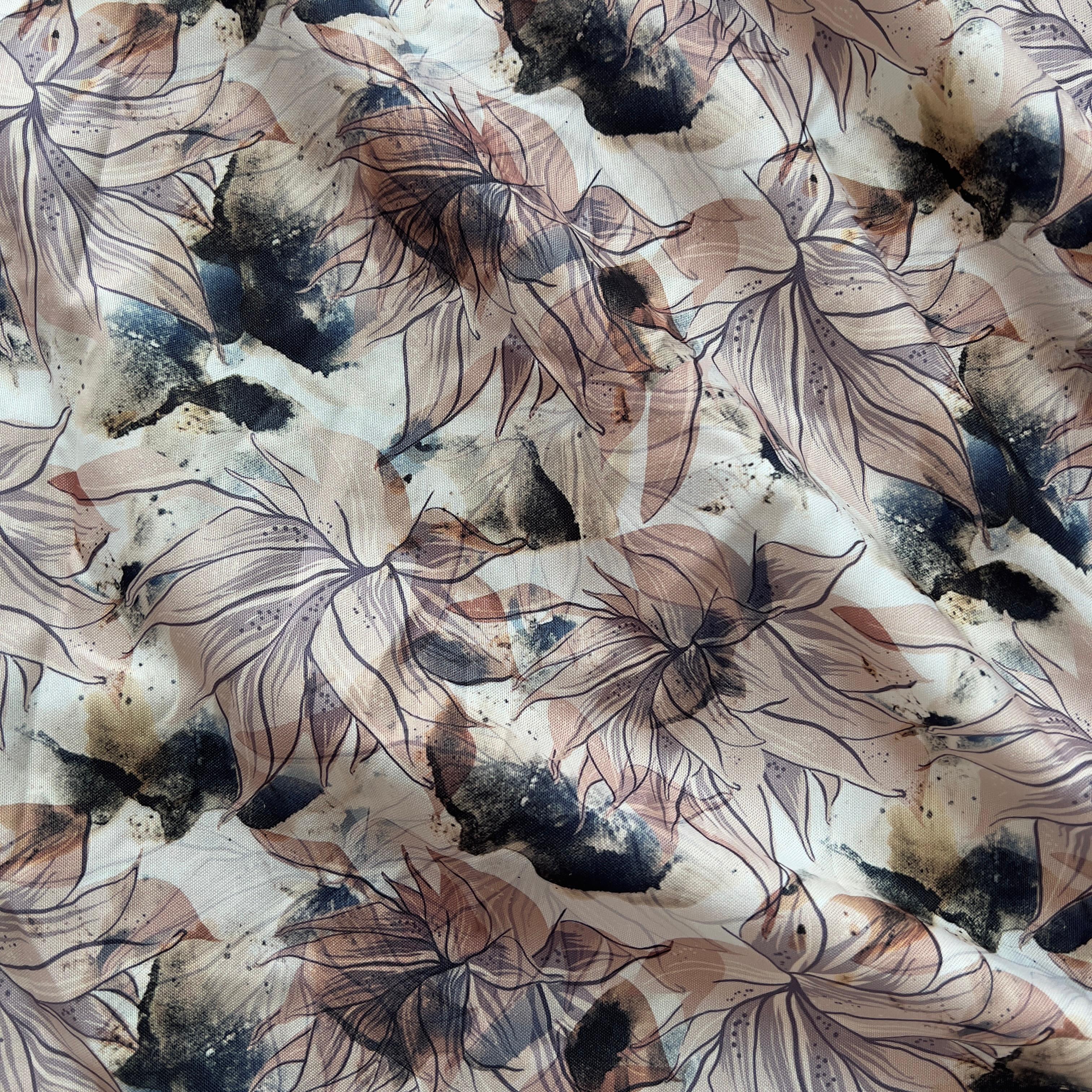 watercolor bohemain seamless pattern on rayon