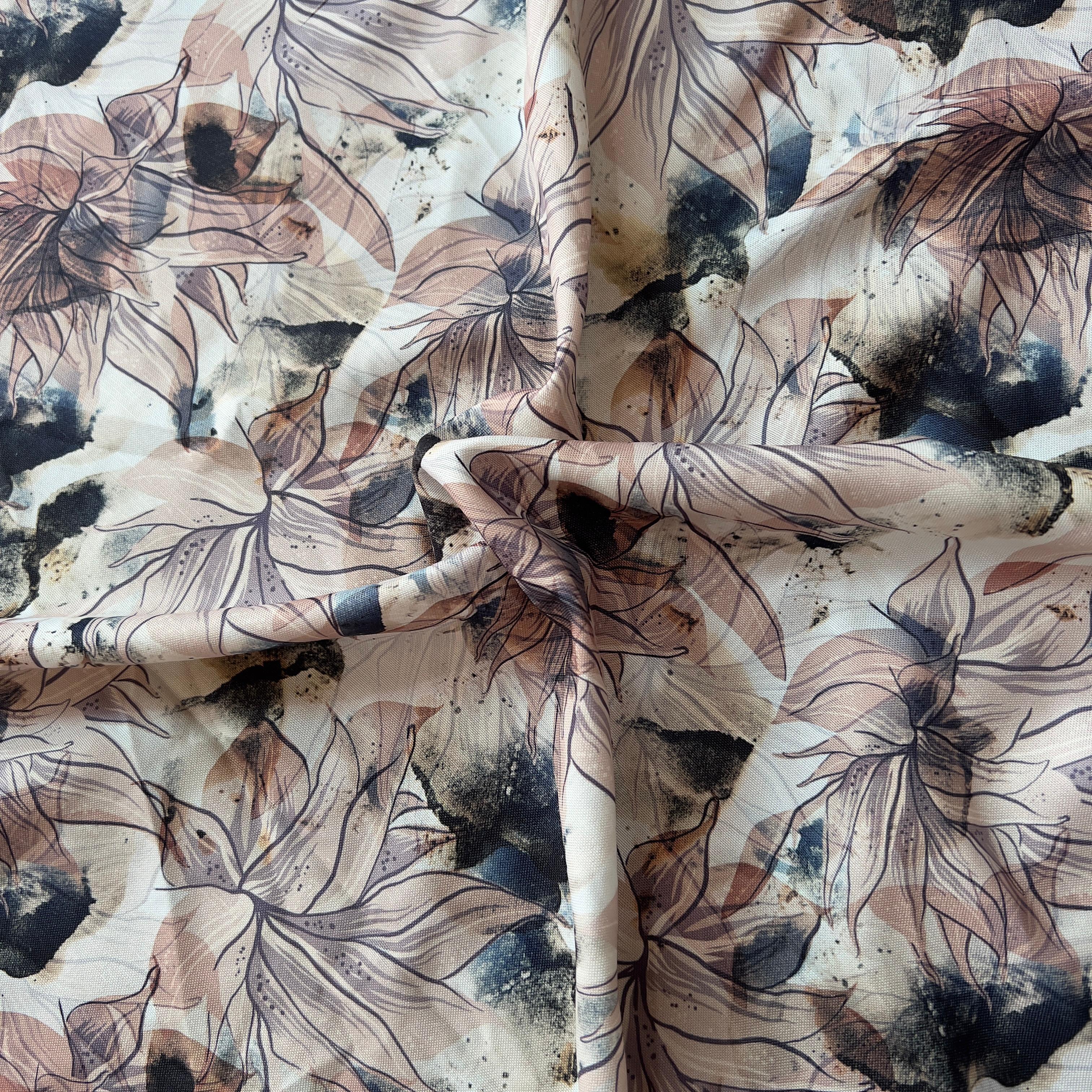 watercolor bohemain seamless pattern on rayon