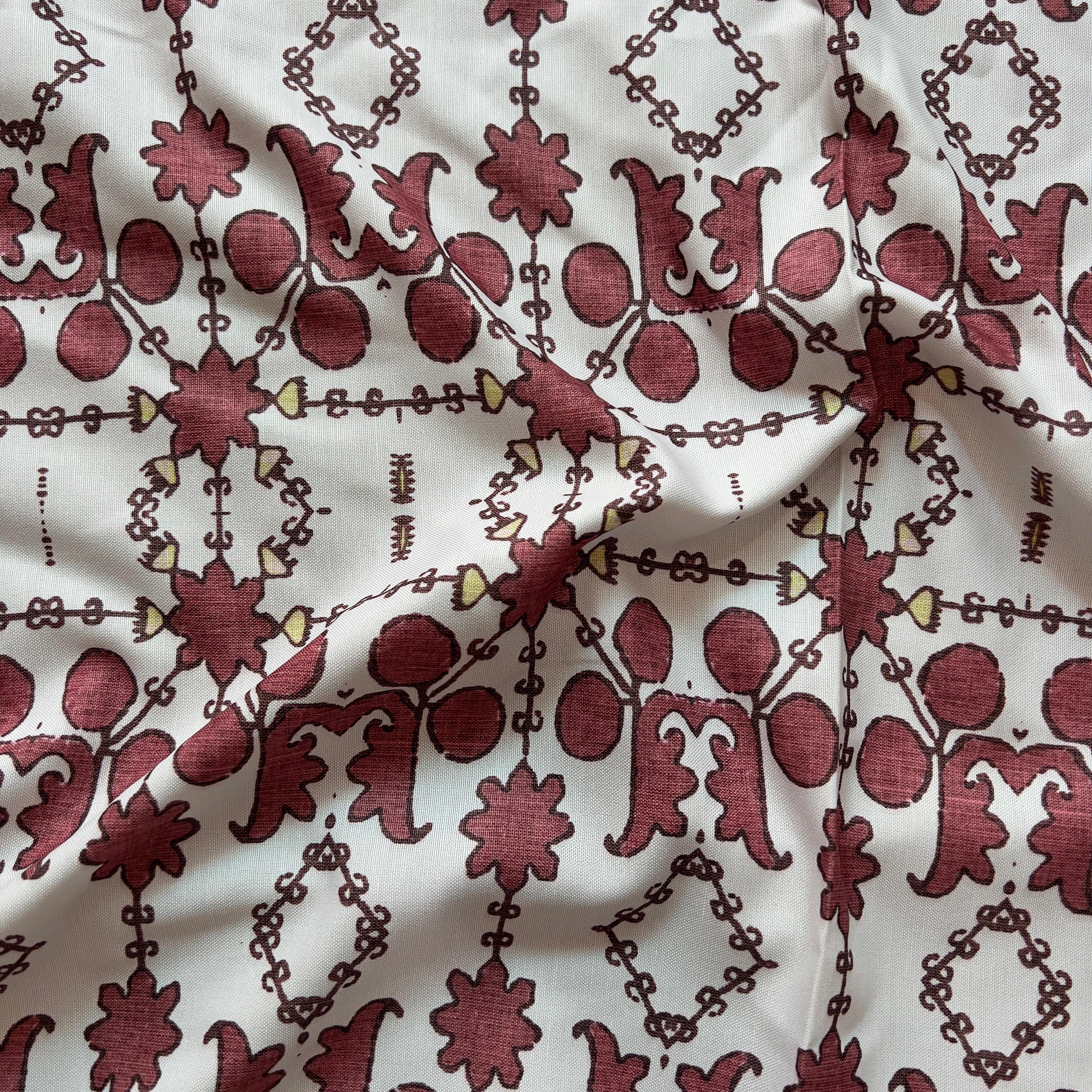 Unique ethnic design on rayon