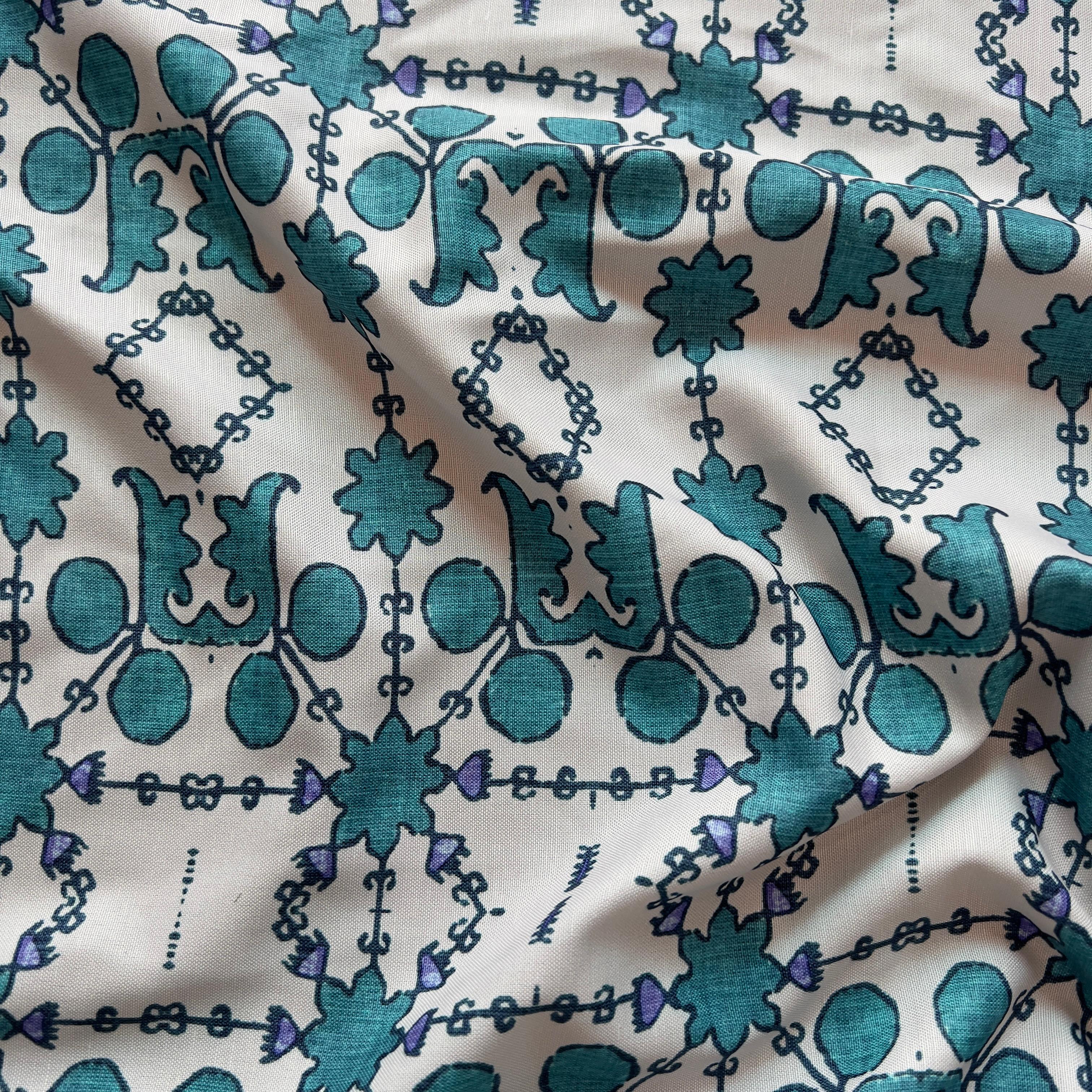 Unique ethnic design on rayon