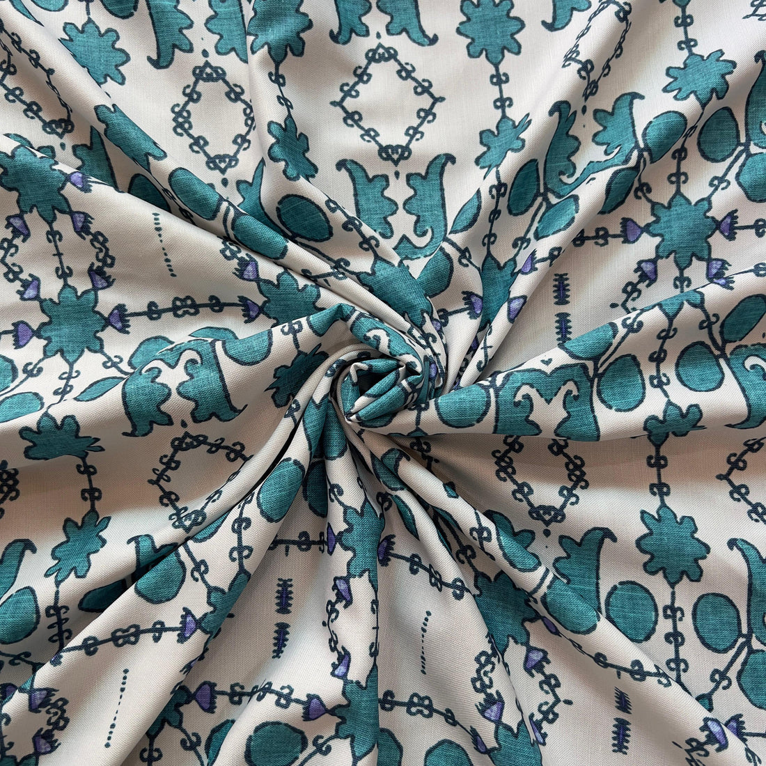 Unique ethnic design on rayon