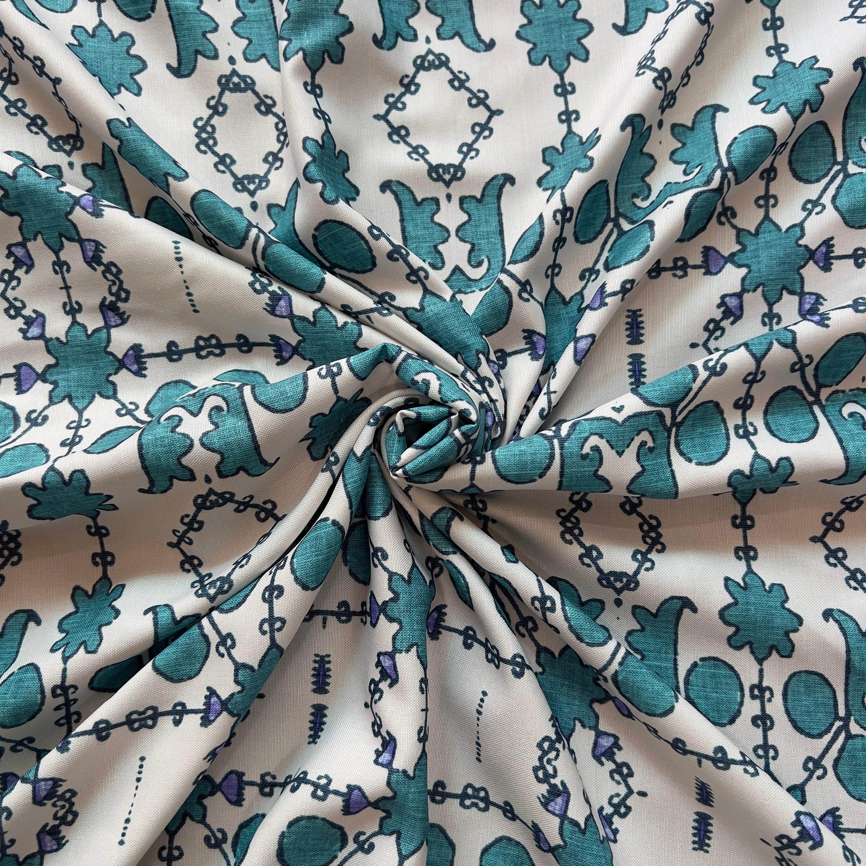 Unique ethnic design on rayon