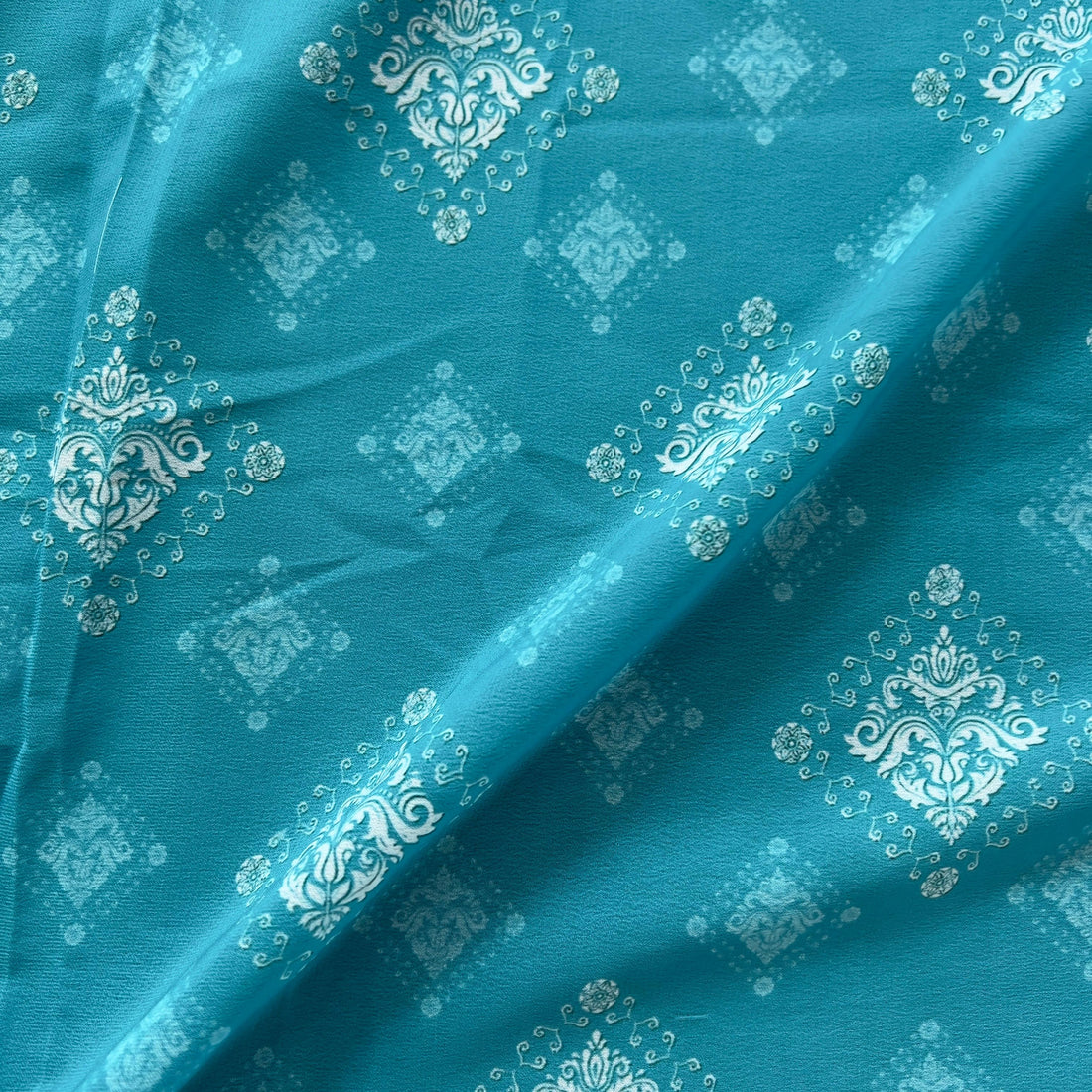 Ethnic effects print on georgette