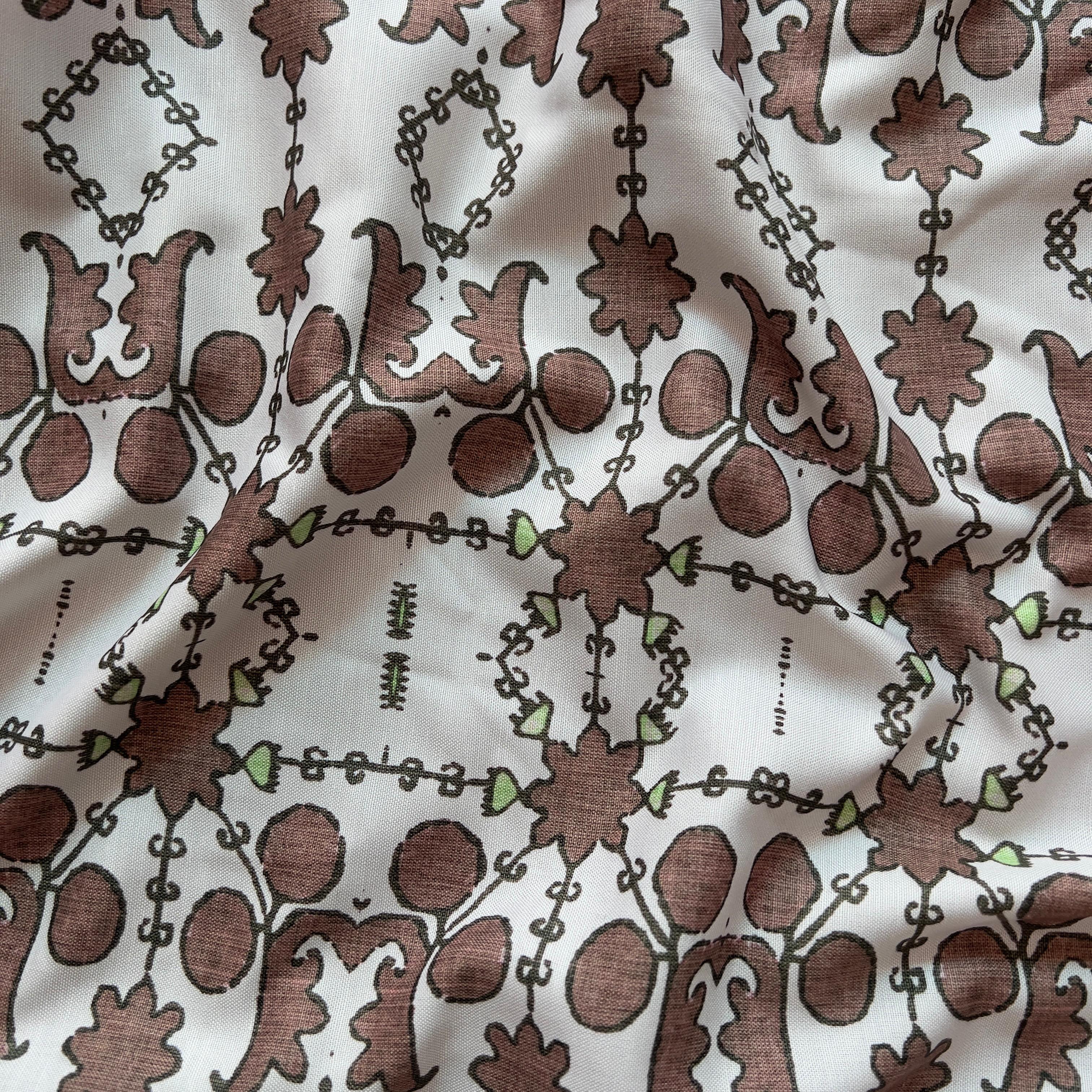 Unique ethnic design on rayon