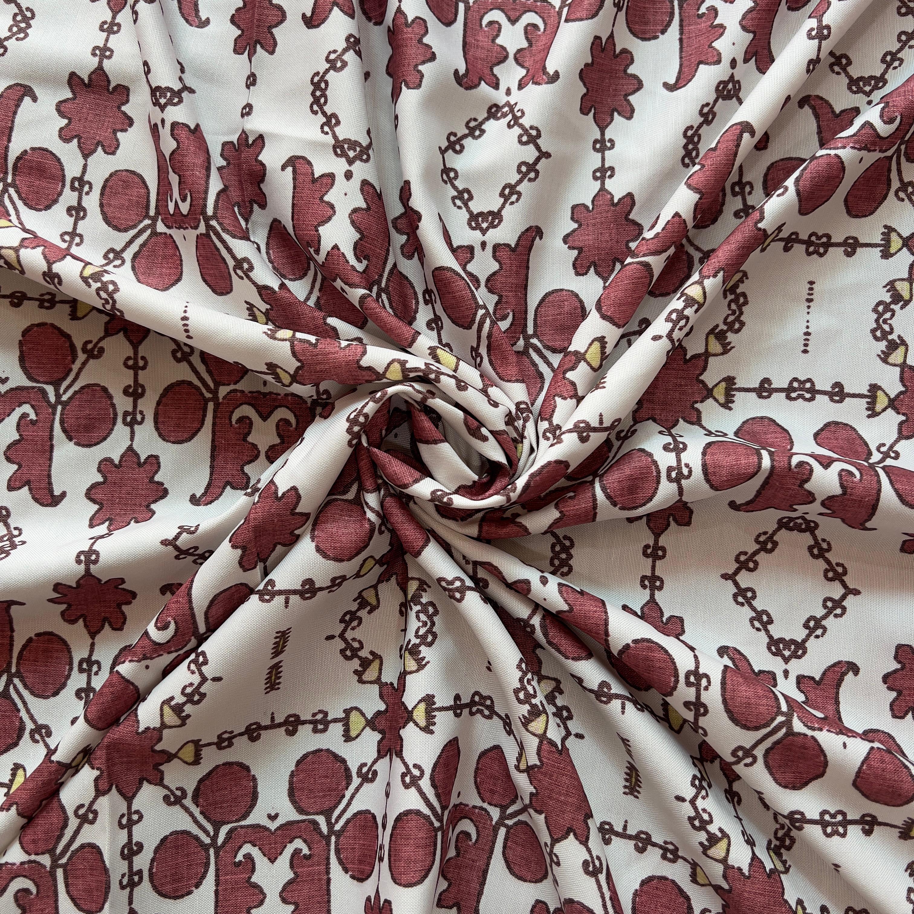 Unique ethnic design on rayon
