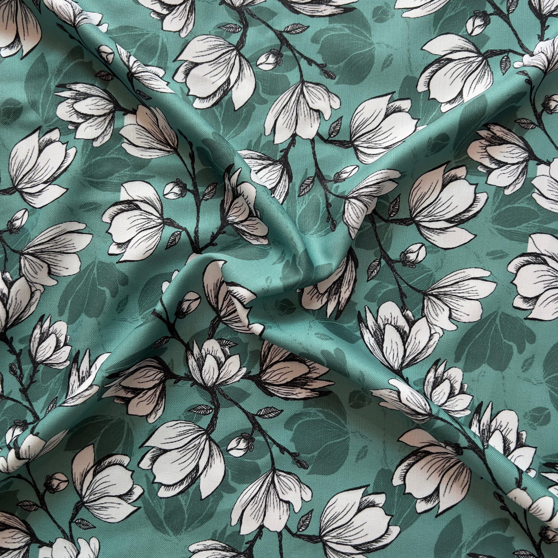 Jaal floral design on rayon