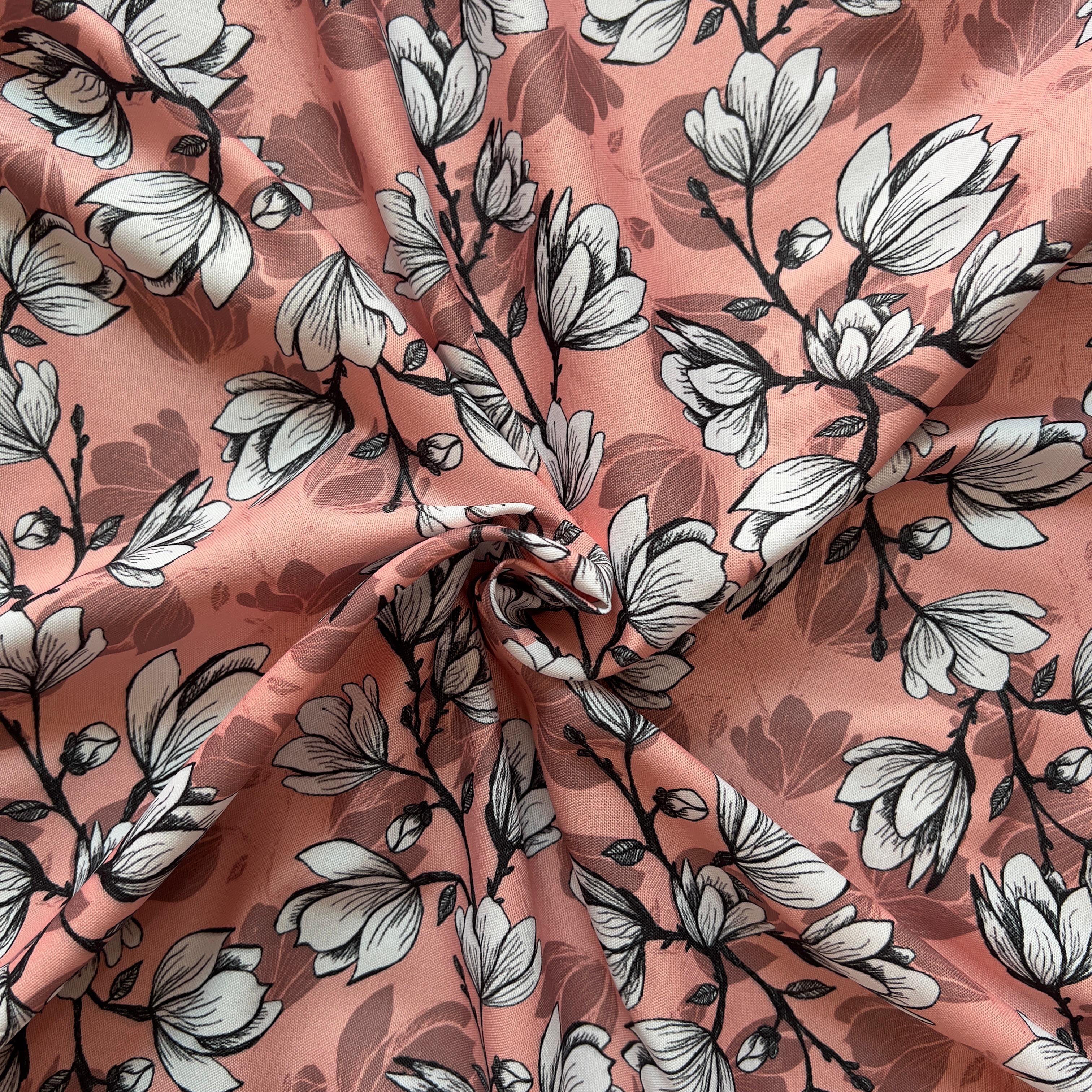 Jaal floral design on rayon
