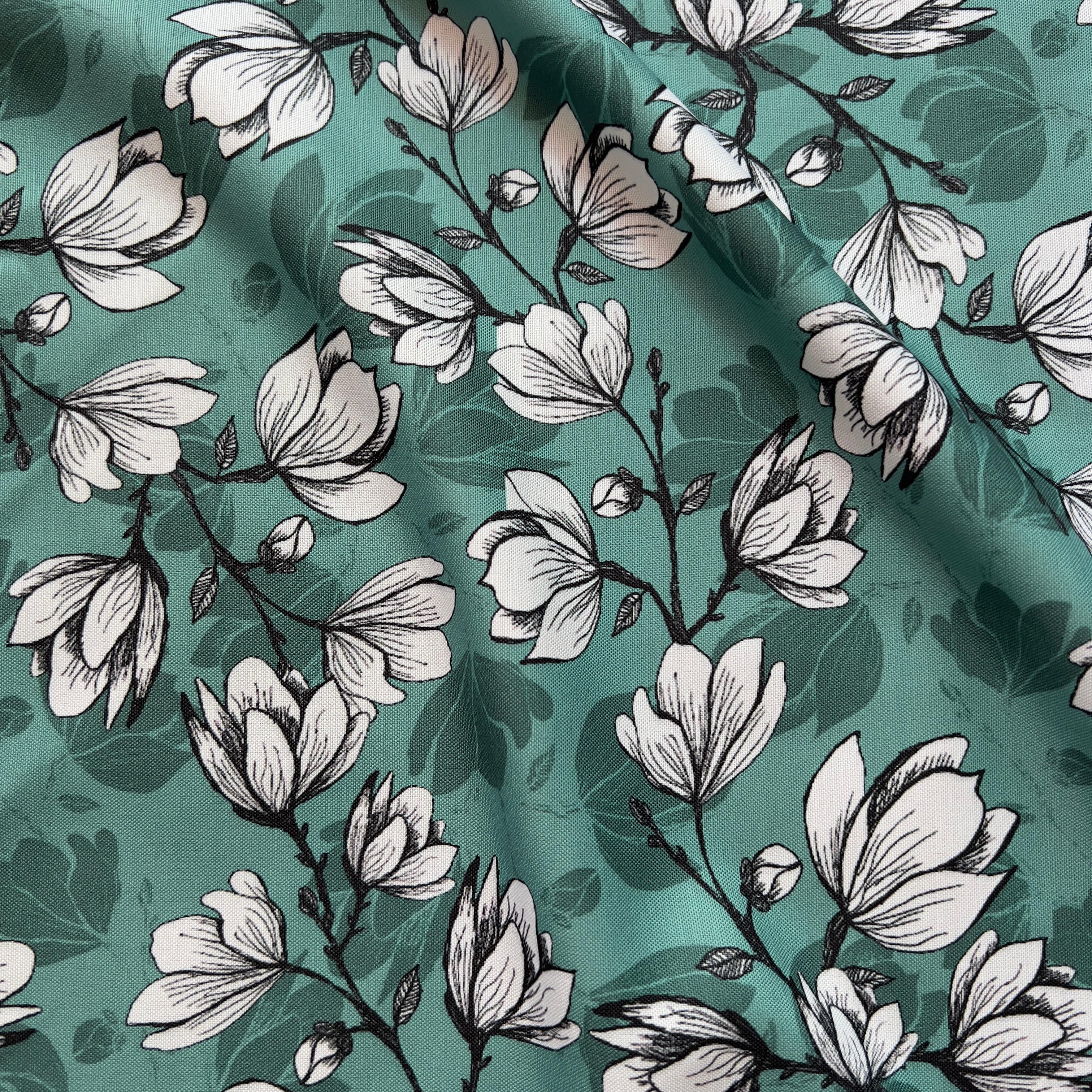 Jaal floral design on rayon