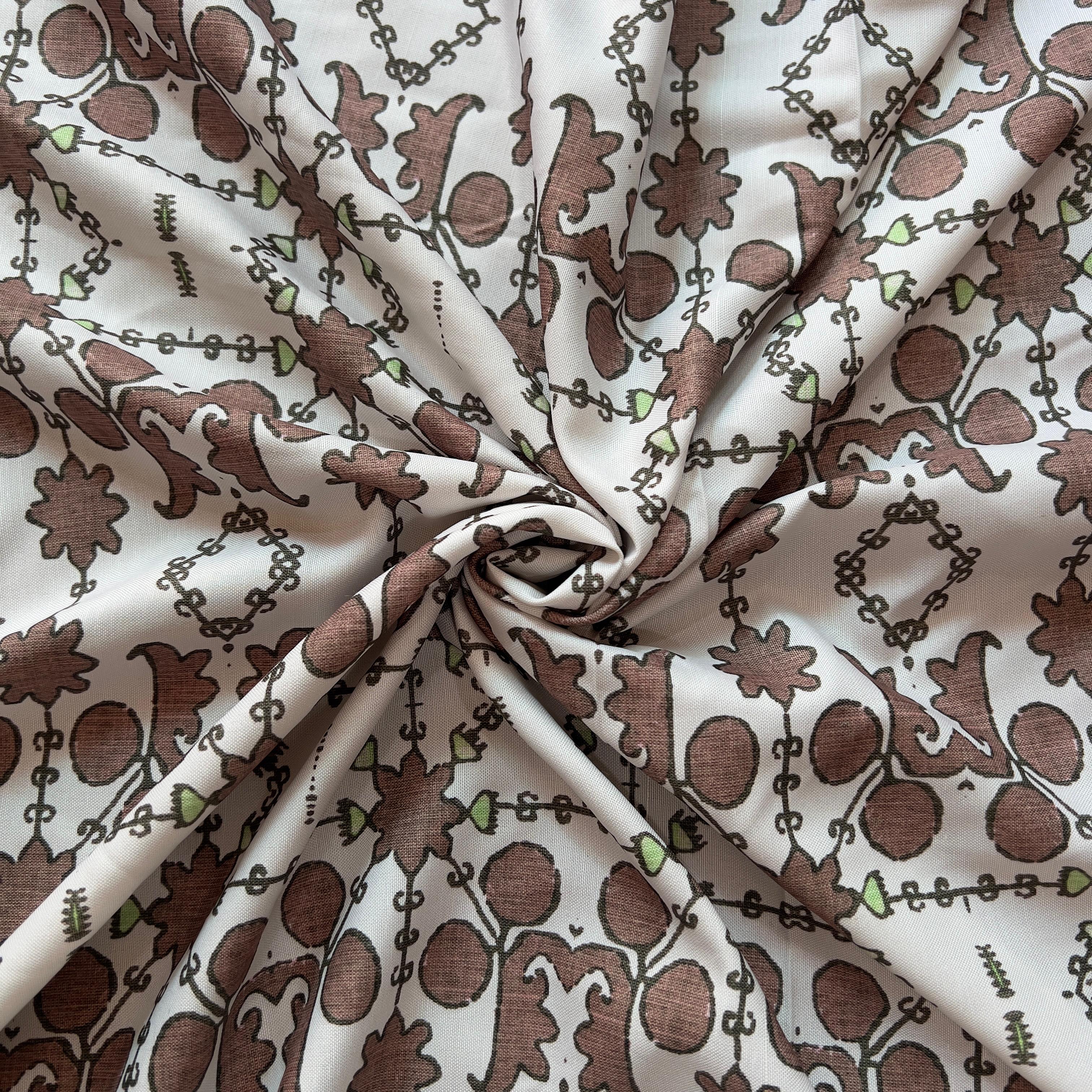 Unique ethnic design on rayon